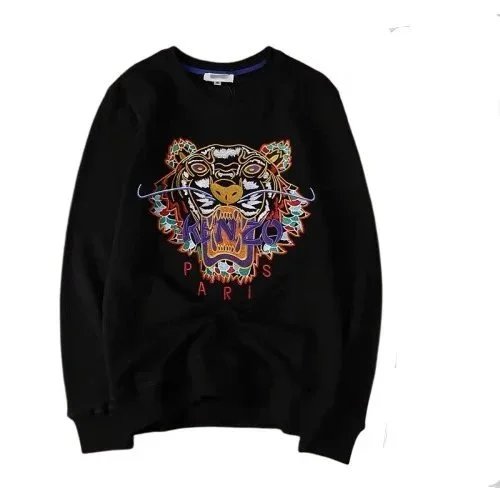 Kenzo Tiger Embroidered Black Hoodie - 5