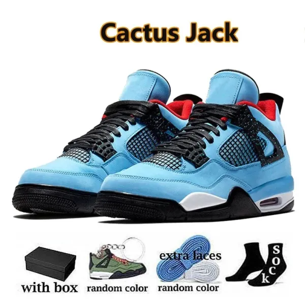 Air Jordan 4 Cactus Jack Blue Sneakers - 1