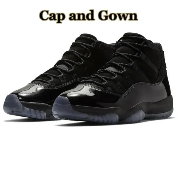 Air Jordan 11 Retro 'Bred' Black Patent Leather Sneakers - 1