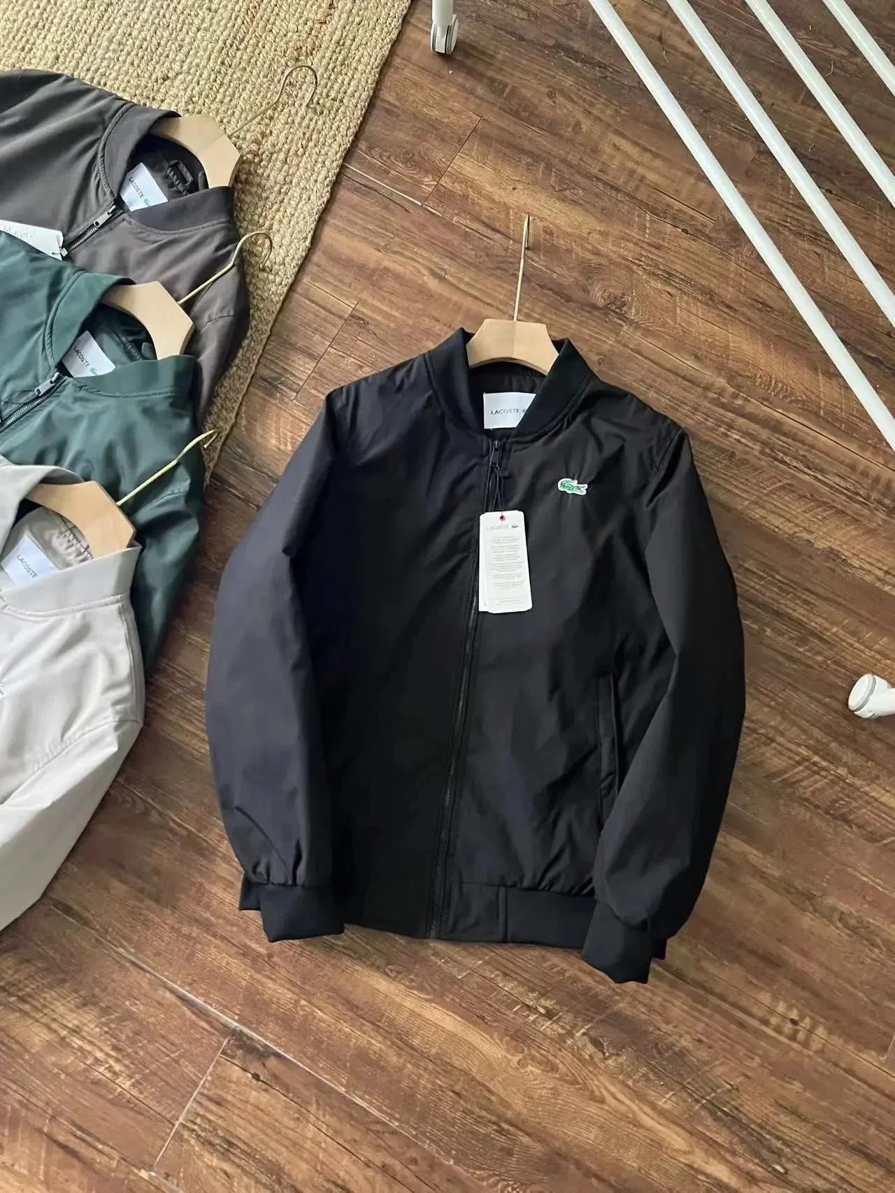 Lacoste Bomber Jacket Army Green Outerwear - 8