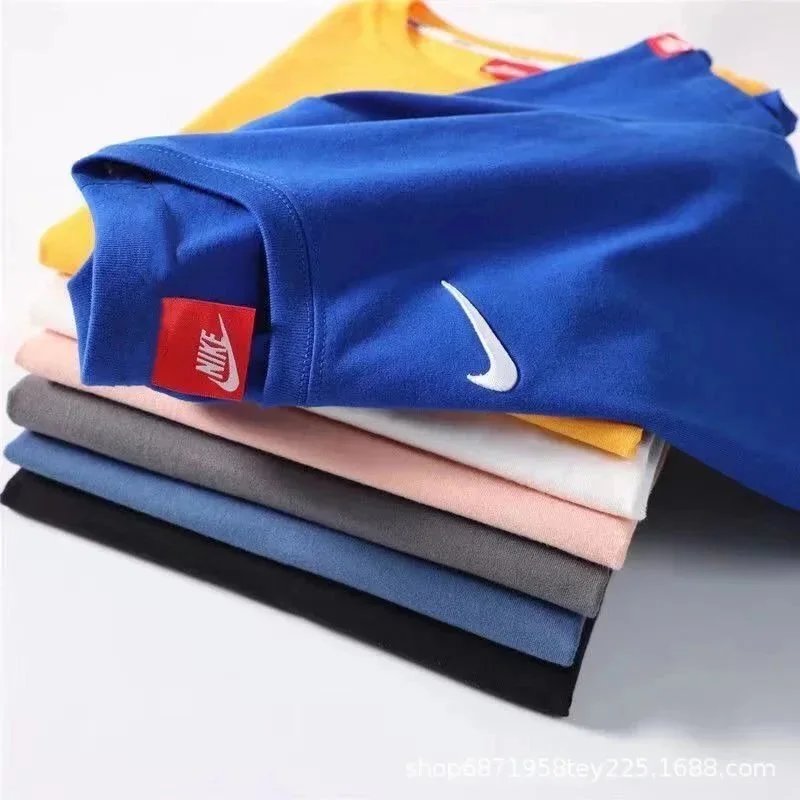 Nike Essential Swoosh Logo Gray T-Shirt - 4