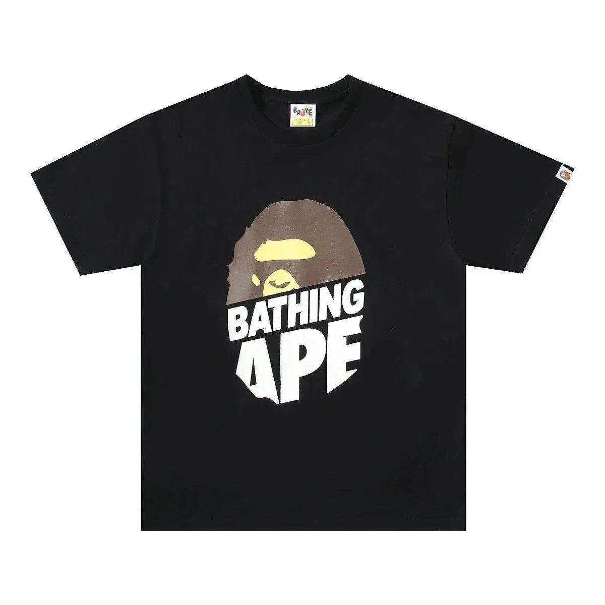 A Bathing Ape Camo Ape Head Purple Black T-Shirt - 6