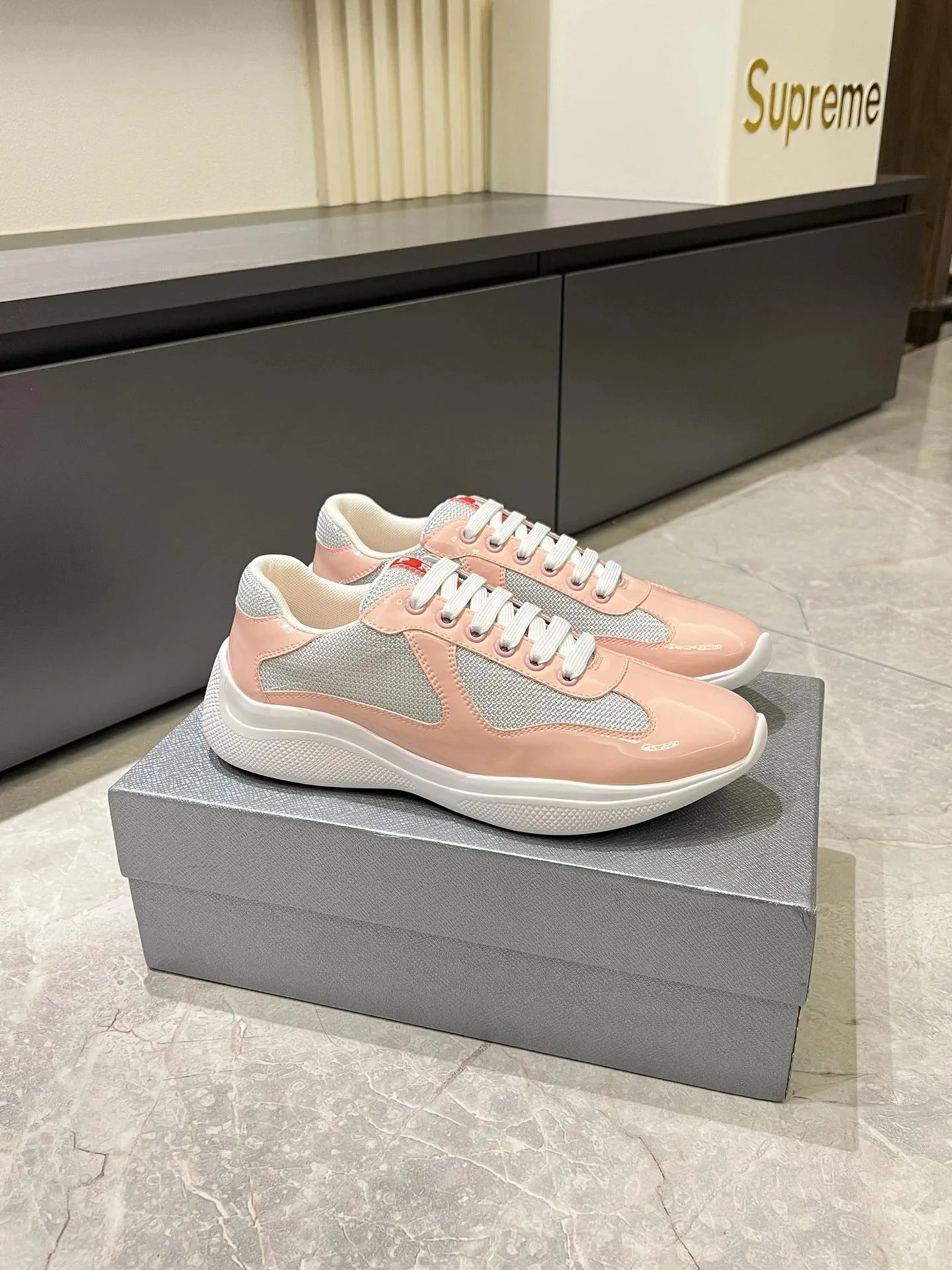 Unbranded Sneakers Low-Top Mesh and Patent Lace-Up image 10