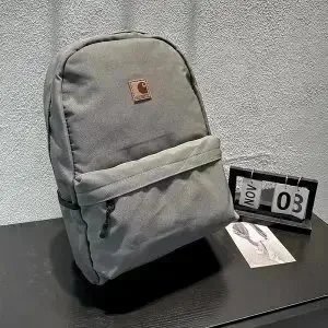 Design Minimalist Olive Green Casual Backpack - 4