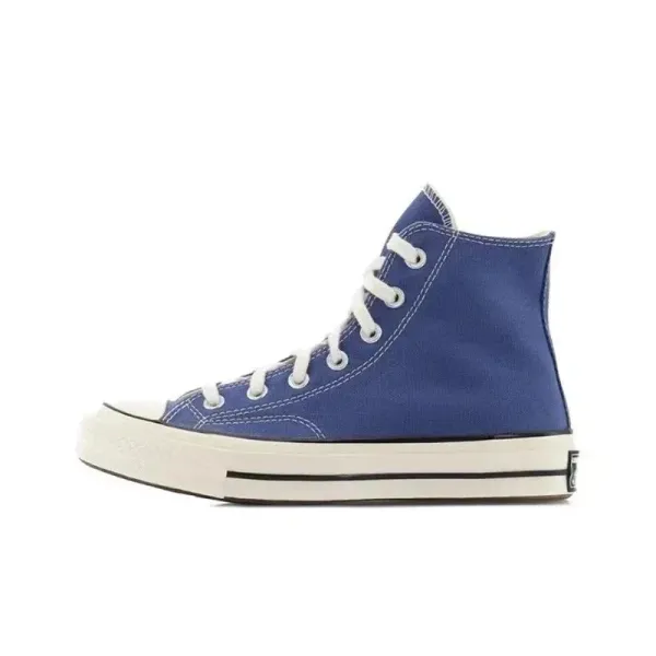 Converse Chuck 70 High Blue Canvas Sneakers - 1