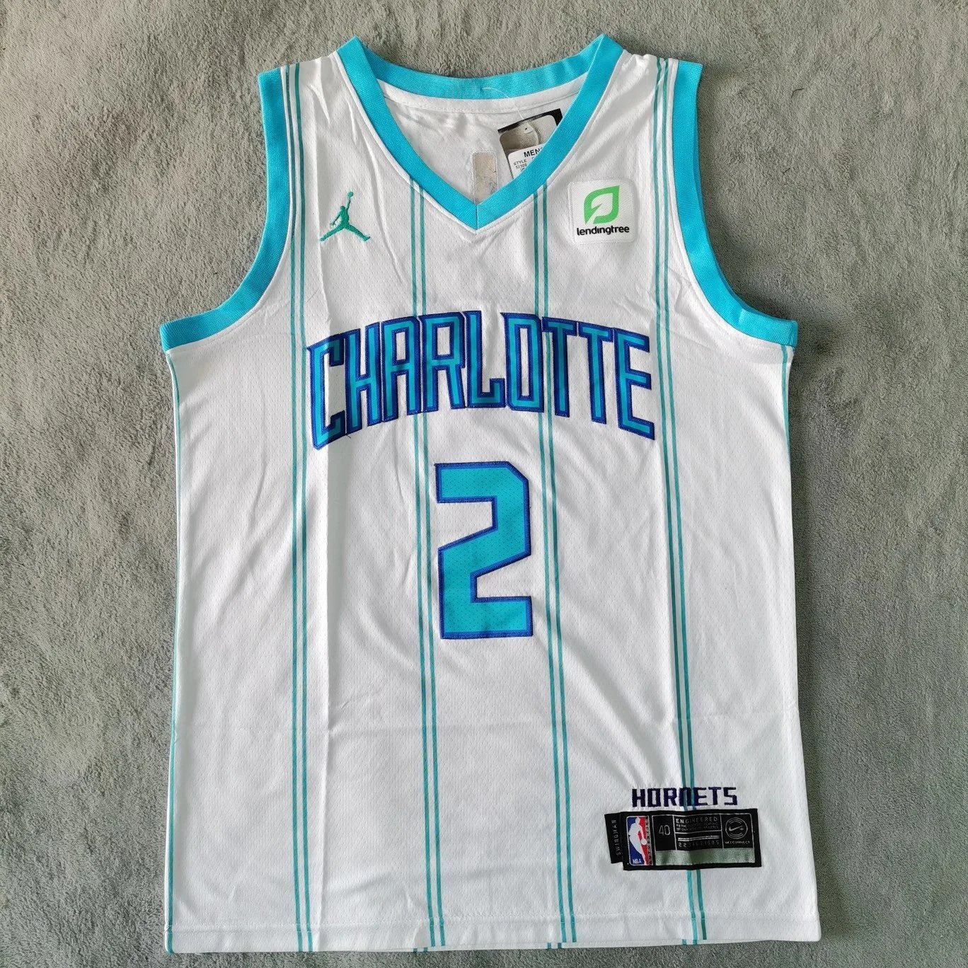 Charlotte Hornets Nike NBA Swingman Jersey Teal Blue Activewear - 4