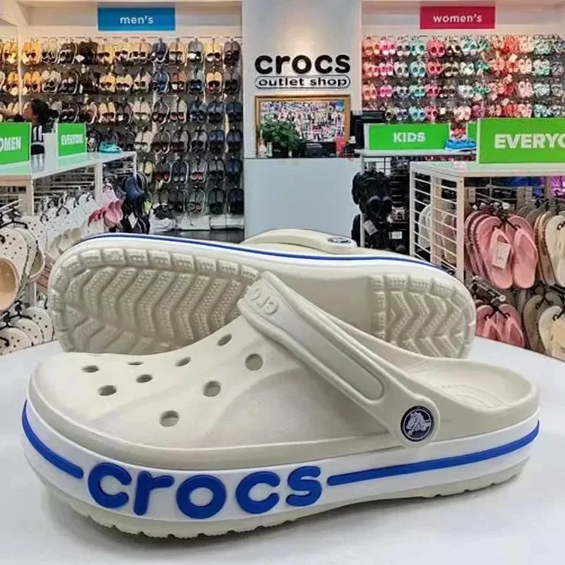 Crocs Classic Clog Navy Red White Casual Shoes - 4