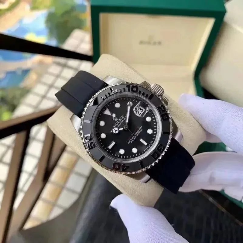 Rolex GMT-Master II Black Dial Green Cerachrom Bezel Mechanical Watch - 7