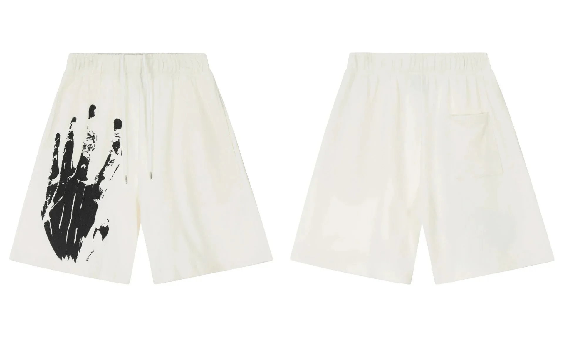 Gallery Dept Handprint Shorts White - 1