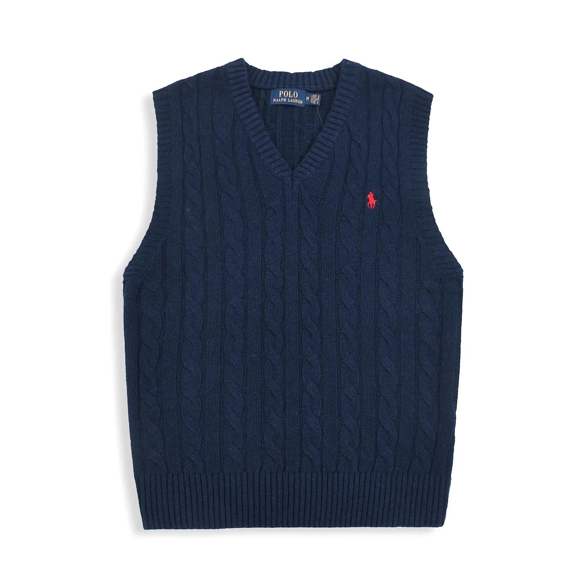 Ralph Lauren Polo Bear Cable Knit Beanie Gray - 5