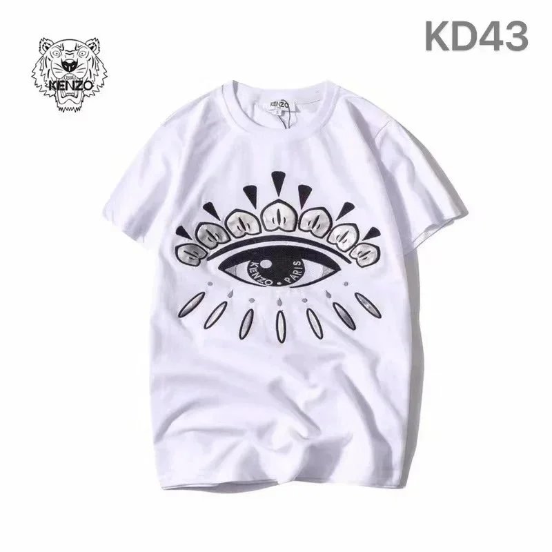 Kenzo Tiger Embroidered White T-Shirt - 11