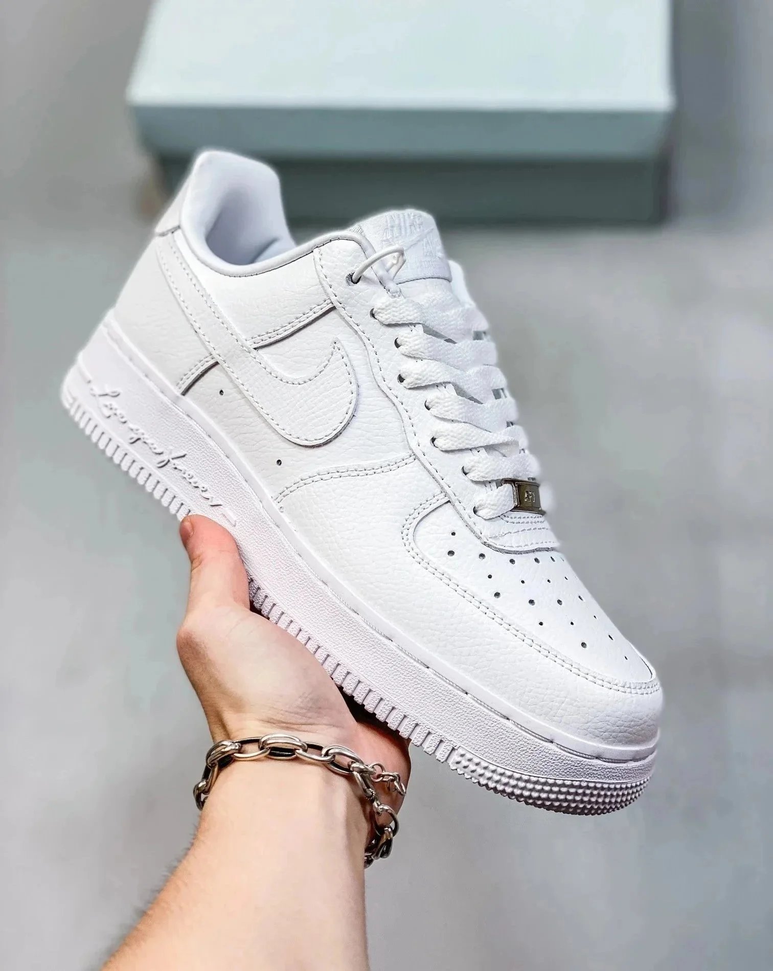 Nike Air Force 1 '07 Lx Off-White Collaboration Beige Sneakers - 3