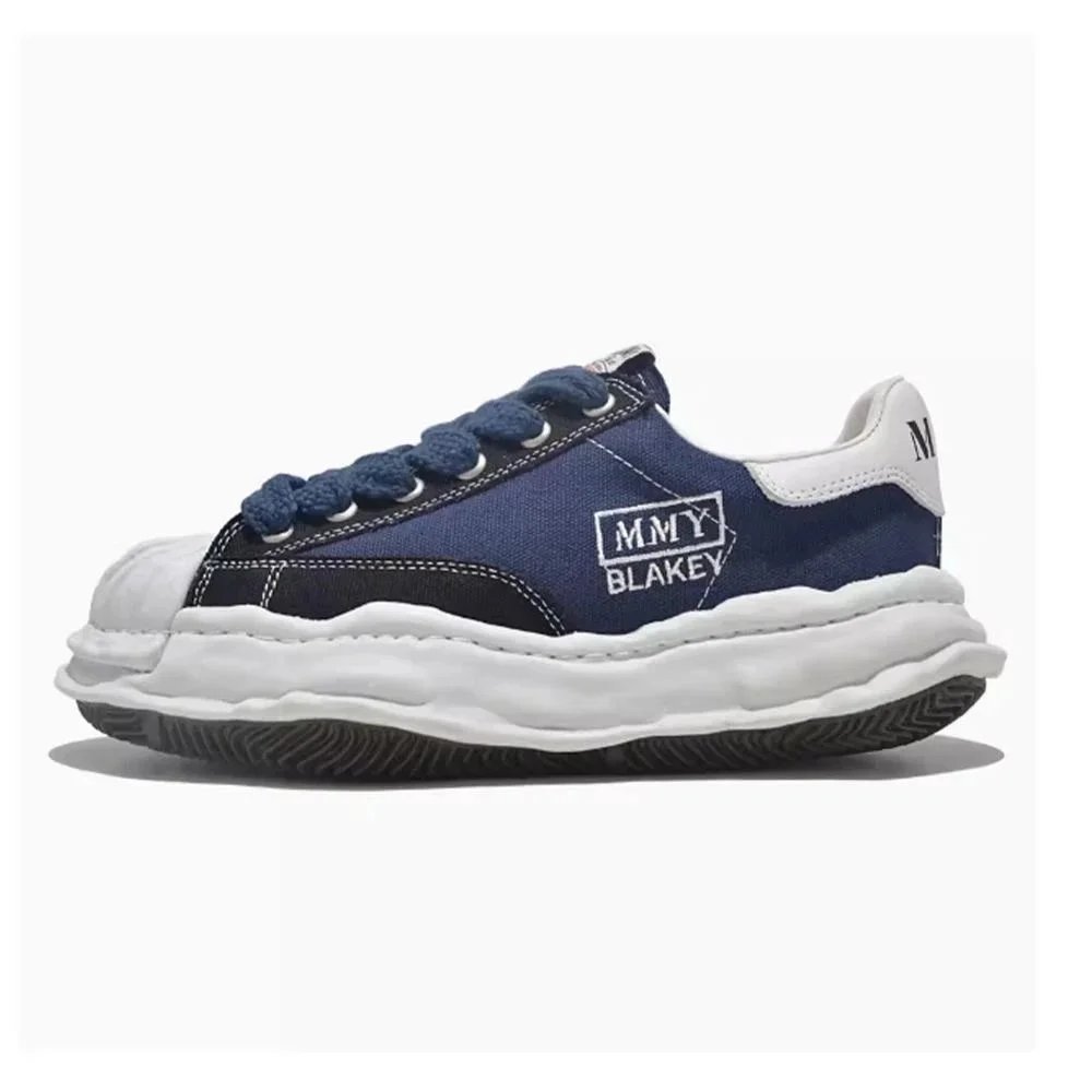 MMY Blakey Navy Canvas Sneakers - 7