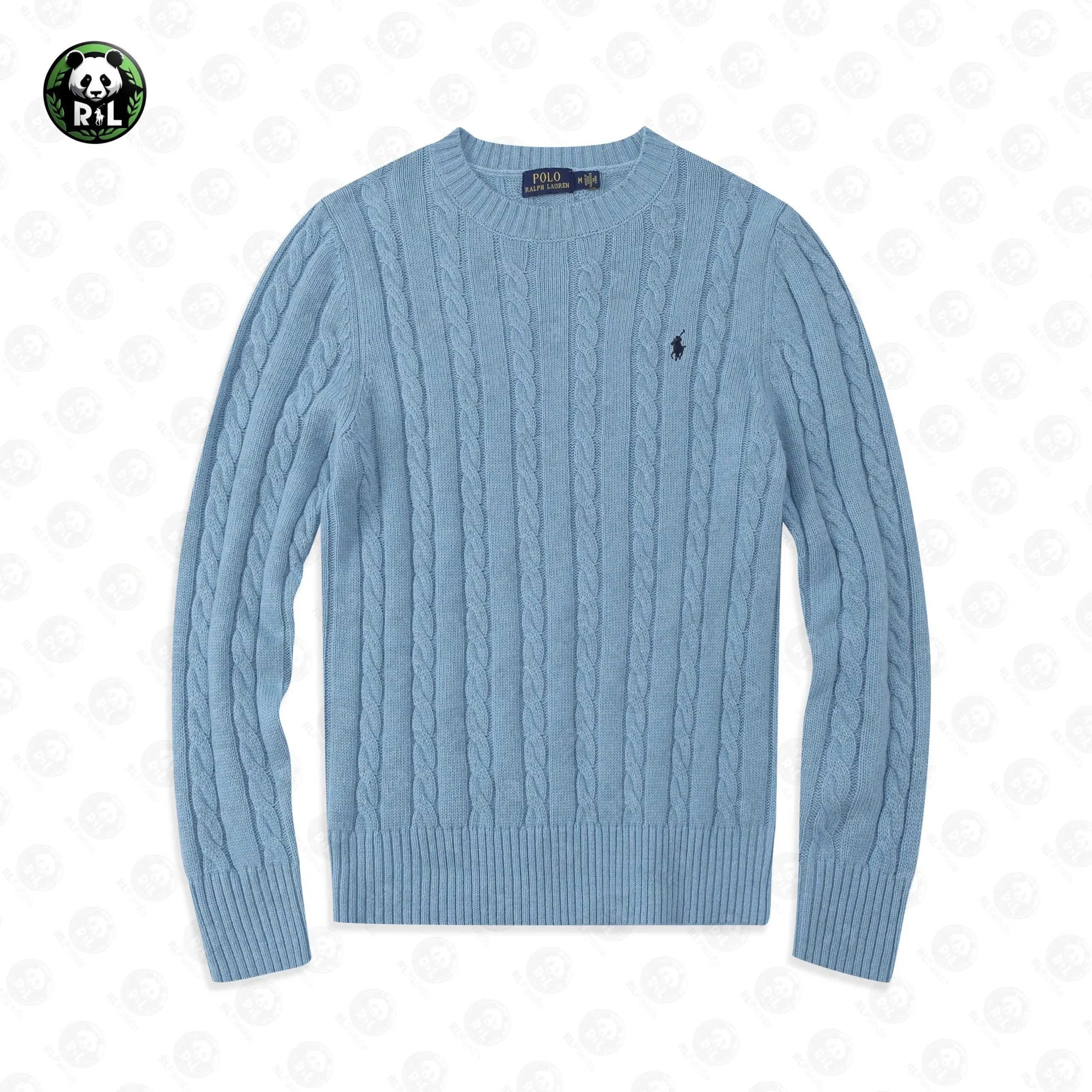 Polo Ralph Lauren Cable Knit Crewneck Sweater Beige - 9