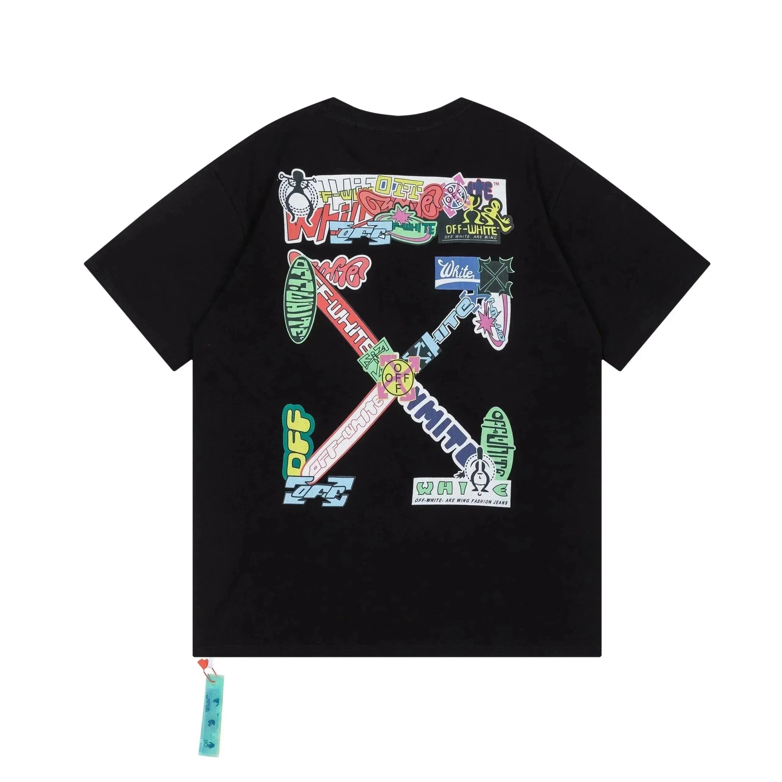Off-White Multi-Print Arrow Graphic White T-Shirt - 8