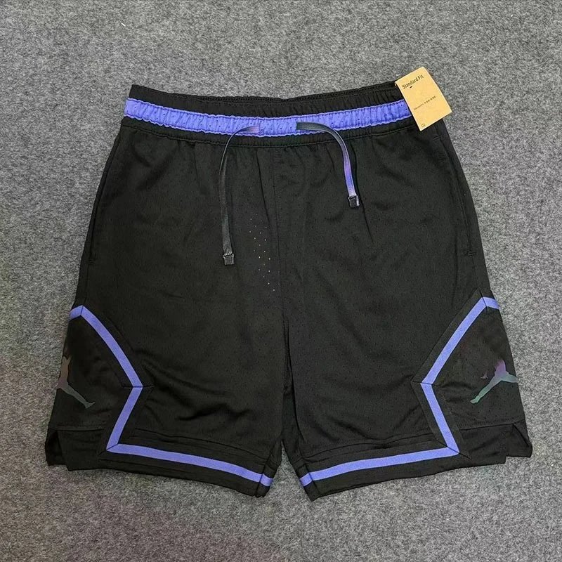 Air Jordan Jumpman Shorts Black with Purple Accents Shorts - 1