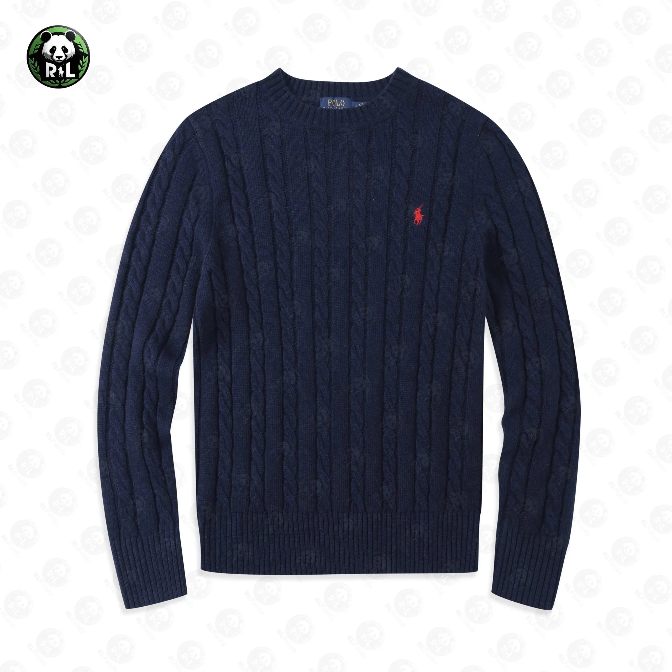 Polo Ralph Lauren Cable Knit Crewneck Sweater Beige - 6
