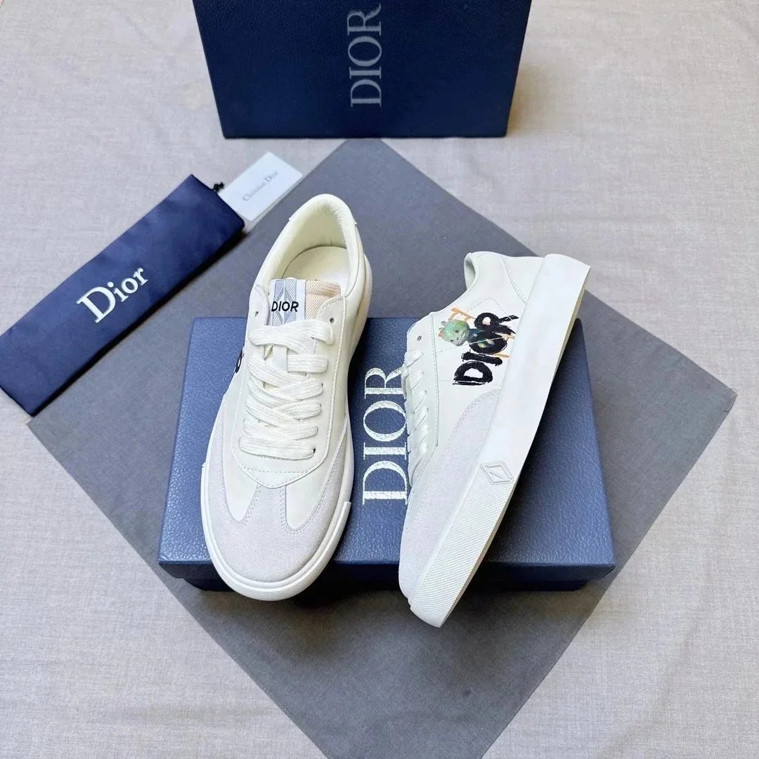 Dior B23 Low White Sneakers - 1