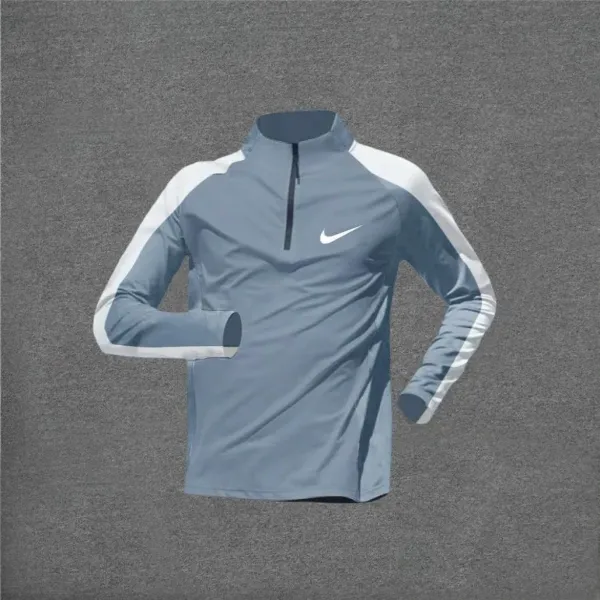 Nike Dri-FIT Element Half-Zip Running Top Gray/White - 1