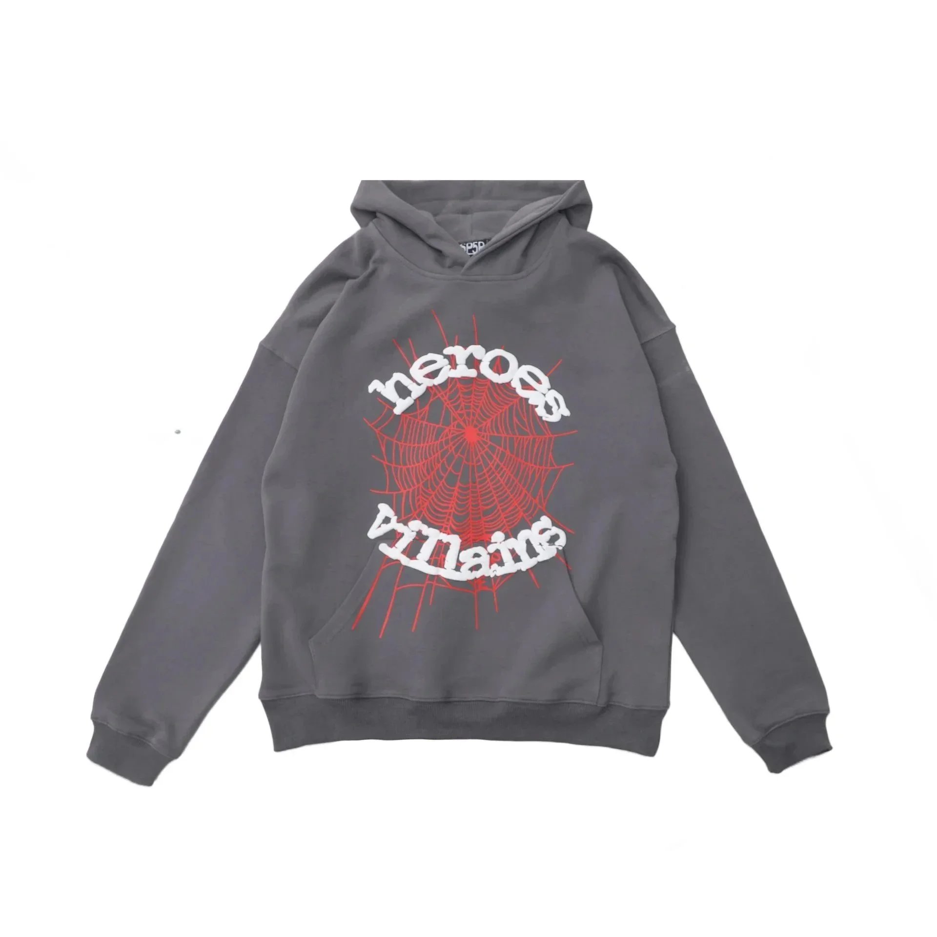 Spider Web Graphic Hoodie Black - 4