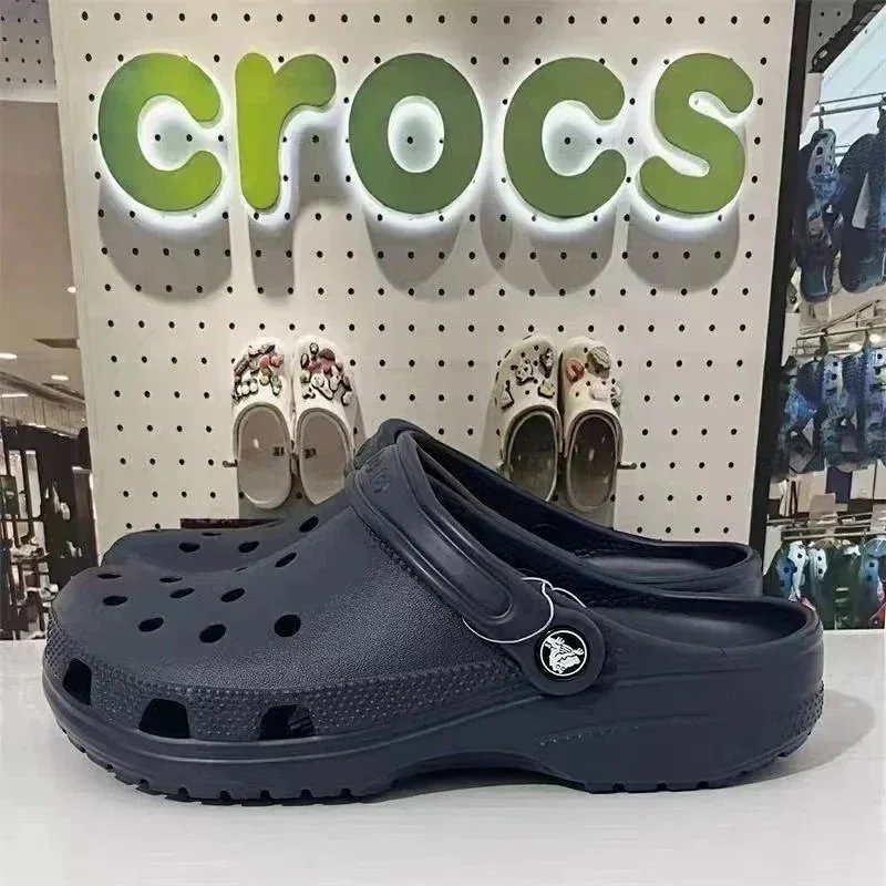 Crocs Classic Clog Navy Red White Casual Shoes - 8