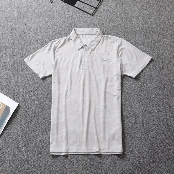 Under Armour Performance Polo White Camo Pattern Polo - 1