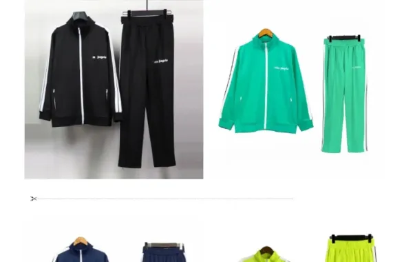 Palace Angels Track Jacket Black with Yellow and Red Stripes Outerwear - 6