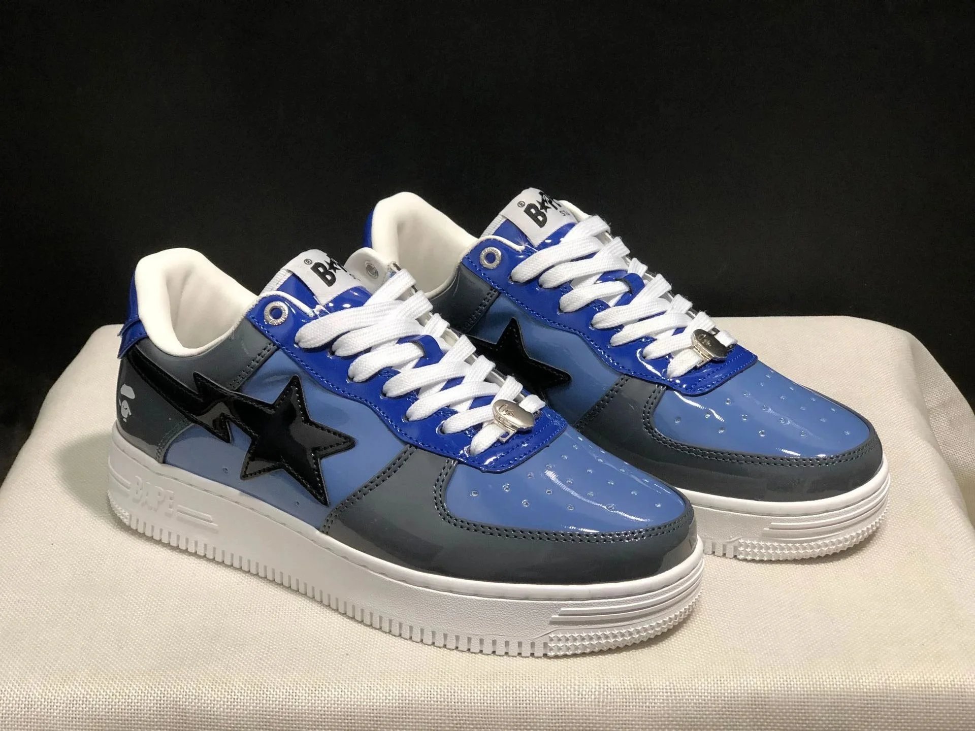 A Bathing Ape Bape Sta Suede Black Sneakers - 5