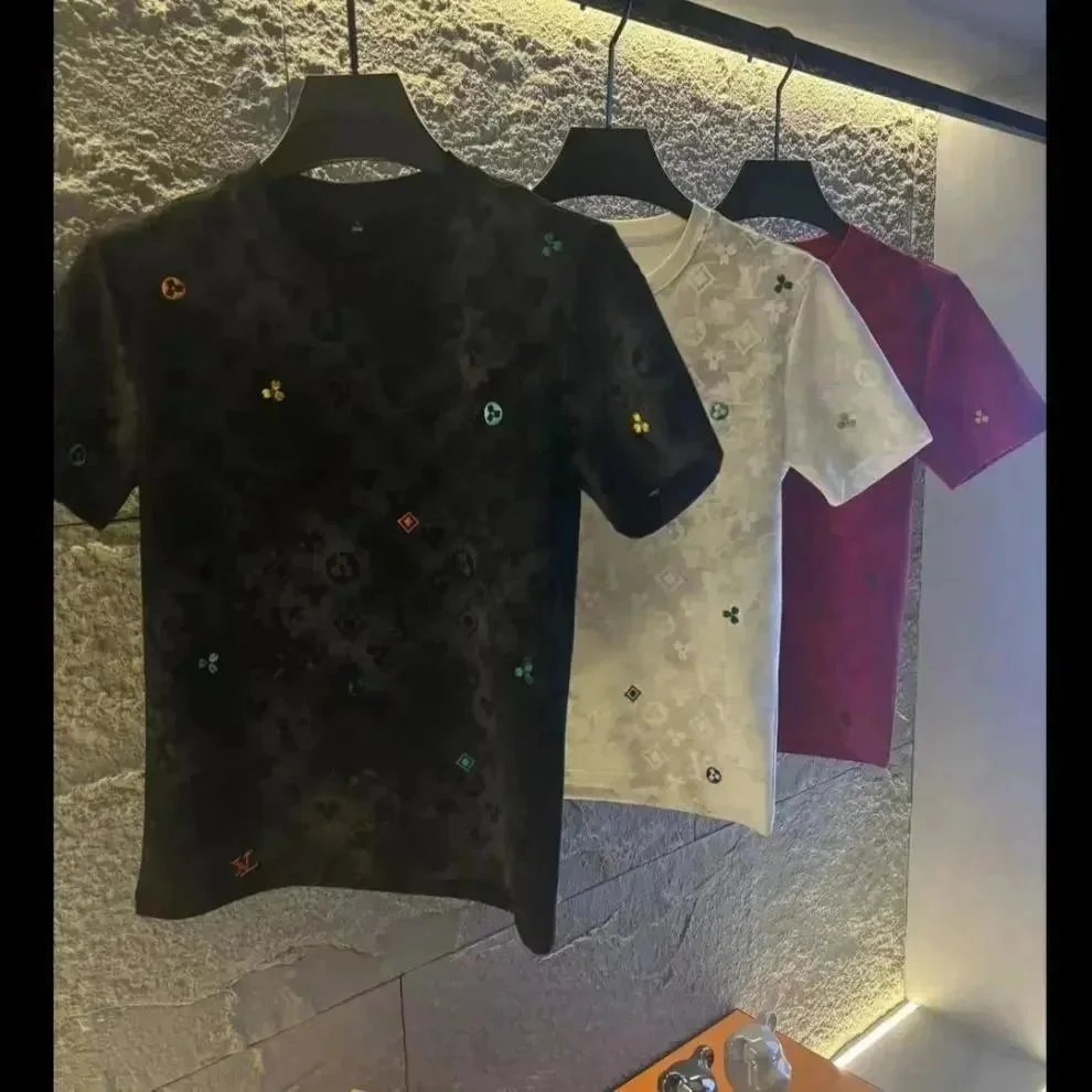 Louis Vuitton Monogram Camo Print T-Shirt Gray - 2