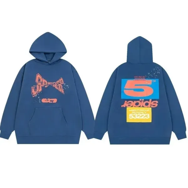 Spider 53223 Graphic Hoodie Navy - 1