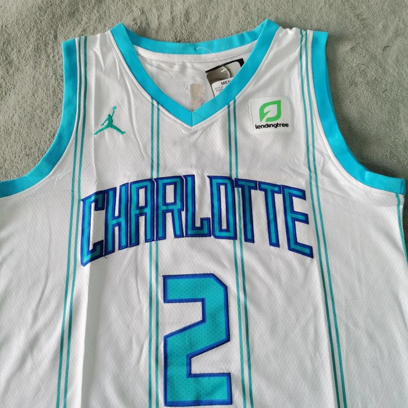 Charlotte Hornets Nike NBA Swingman Jersey Teal Blue Activewear - 5