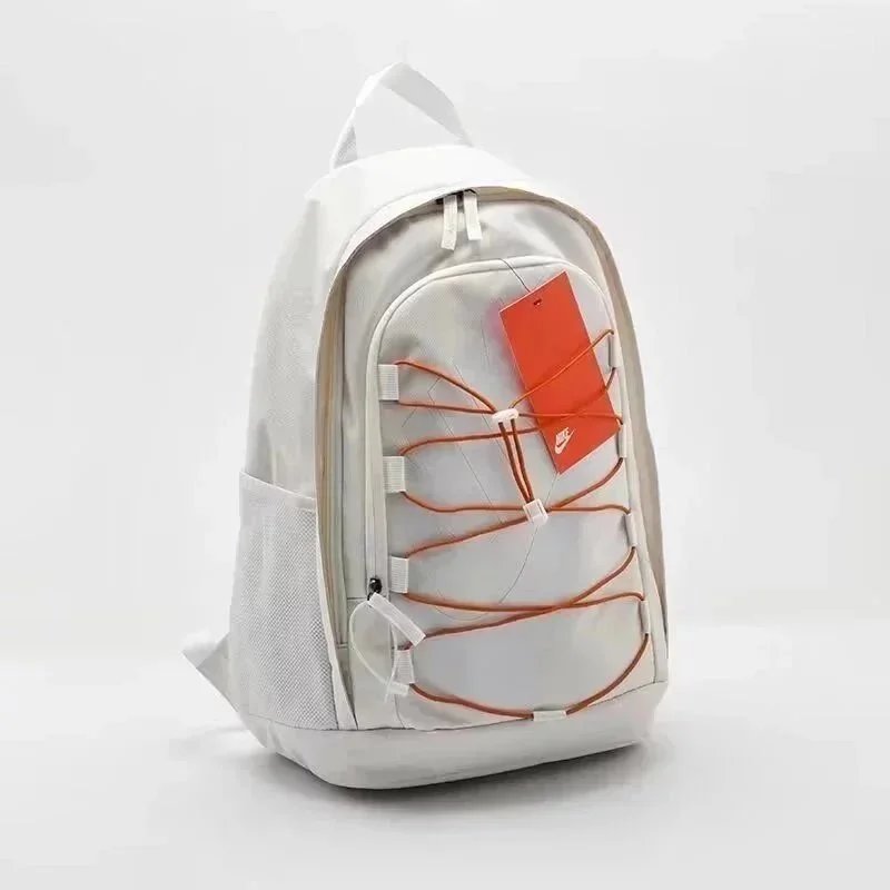 Nike Utility Backpack White with Orange Webbing - 1