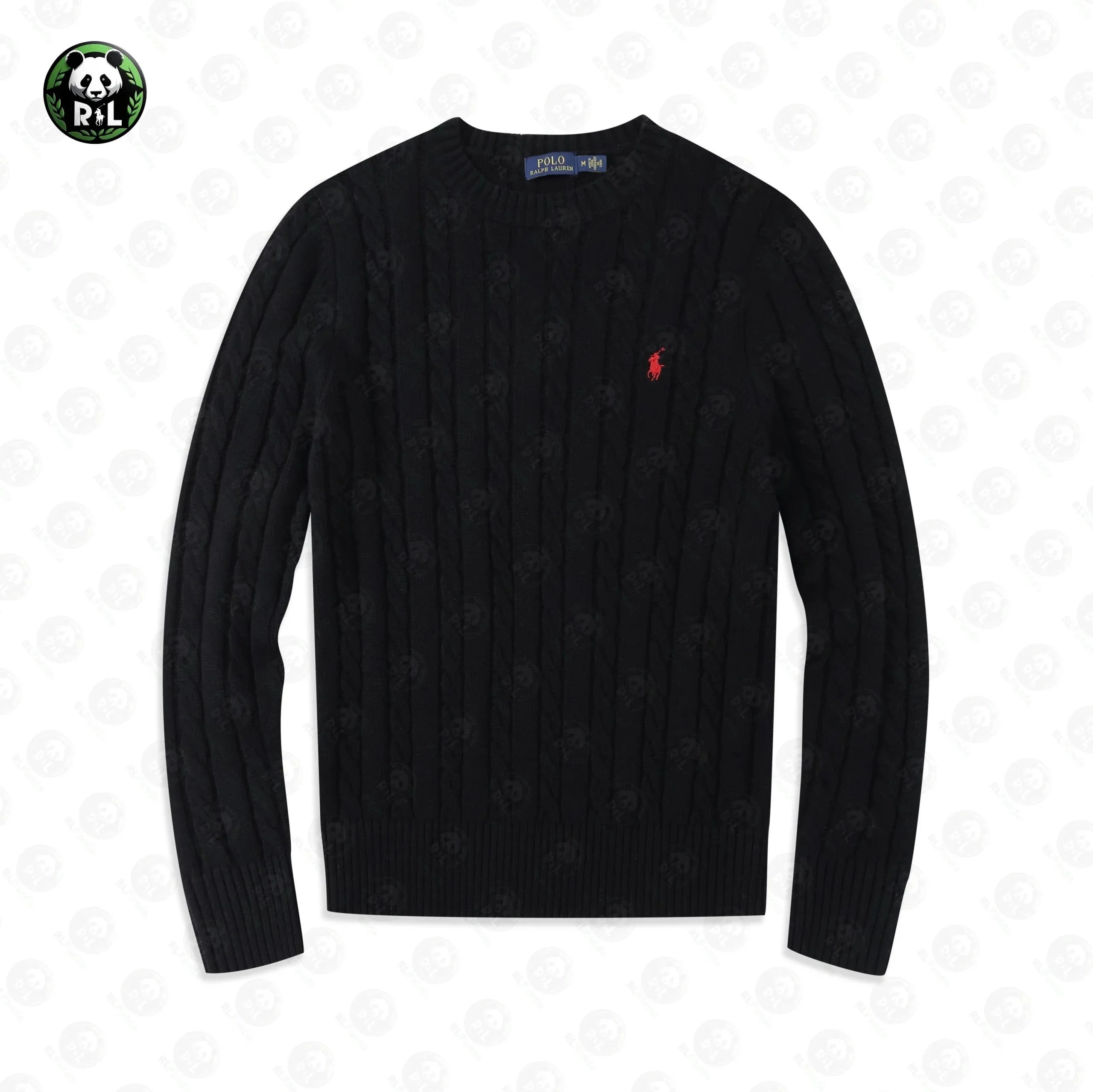 Polo Ralph Lauren Cable Knit Crewneck Sweater Beige - 3