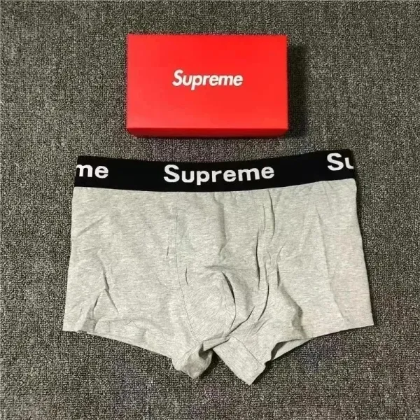 Supreme Box Logo Waistband Boxer Briefs Gray - 1