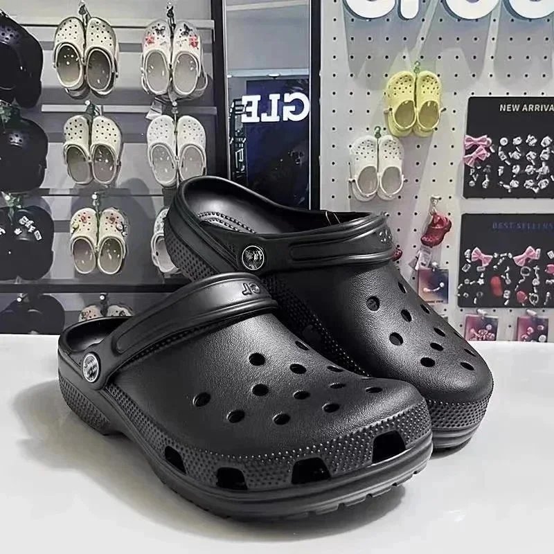 Crocs Classic Clog Navy Red White Casual Shoes - 6