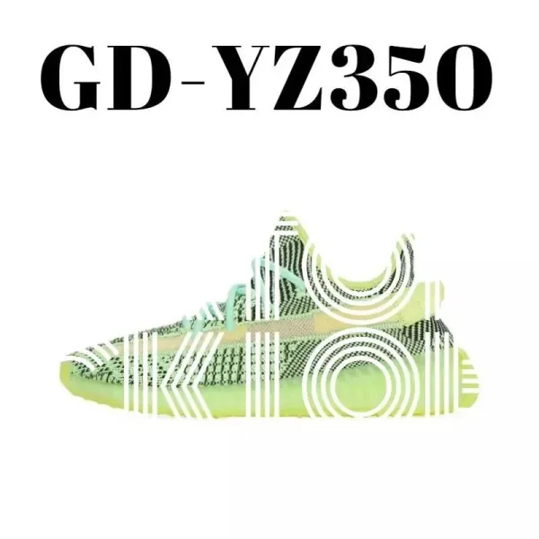 Adidas Yeezy Boost 350 V2 Zebra Green Sneakers - 1