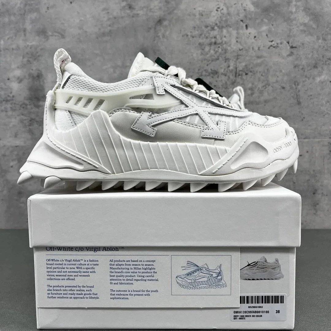 Off-White c/o Virgil Abloh ODYS-1000 White Chunky Sneakers - 1