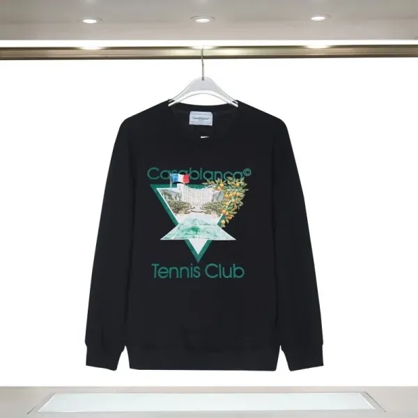 Casablanca Tennis Club Black Graphic Sweatshirt - 1