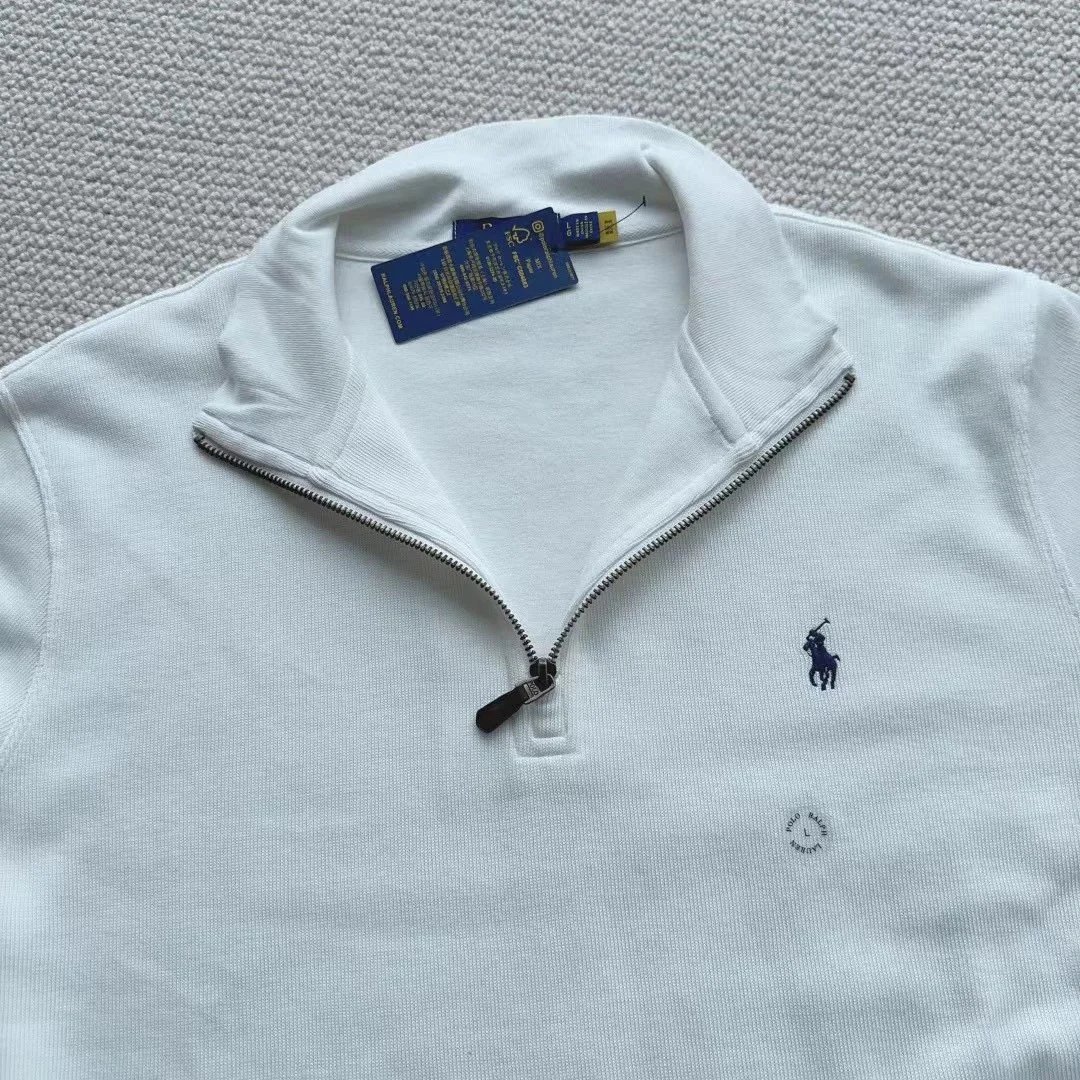 Ralph Lauren Polo Bear Half-Zip Sweater Gray - 8