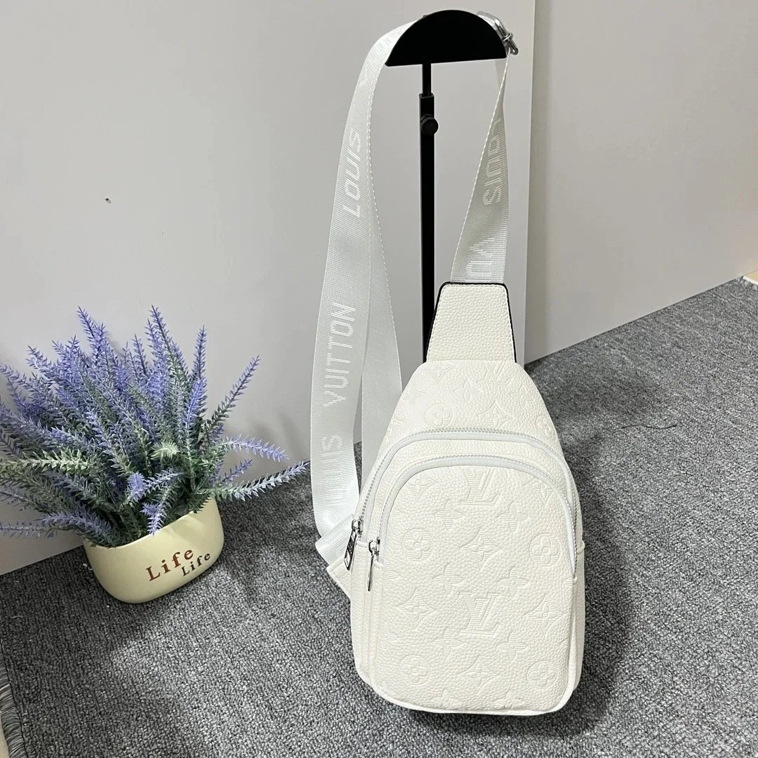 Louis Vuitton Monogram Empreinte Sling Bag White