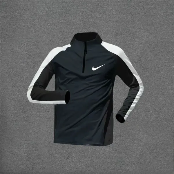 Nike Dri-FIT Academy Half-Zip Training Top Black/White - 1