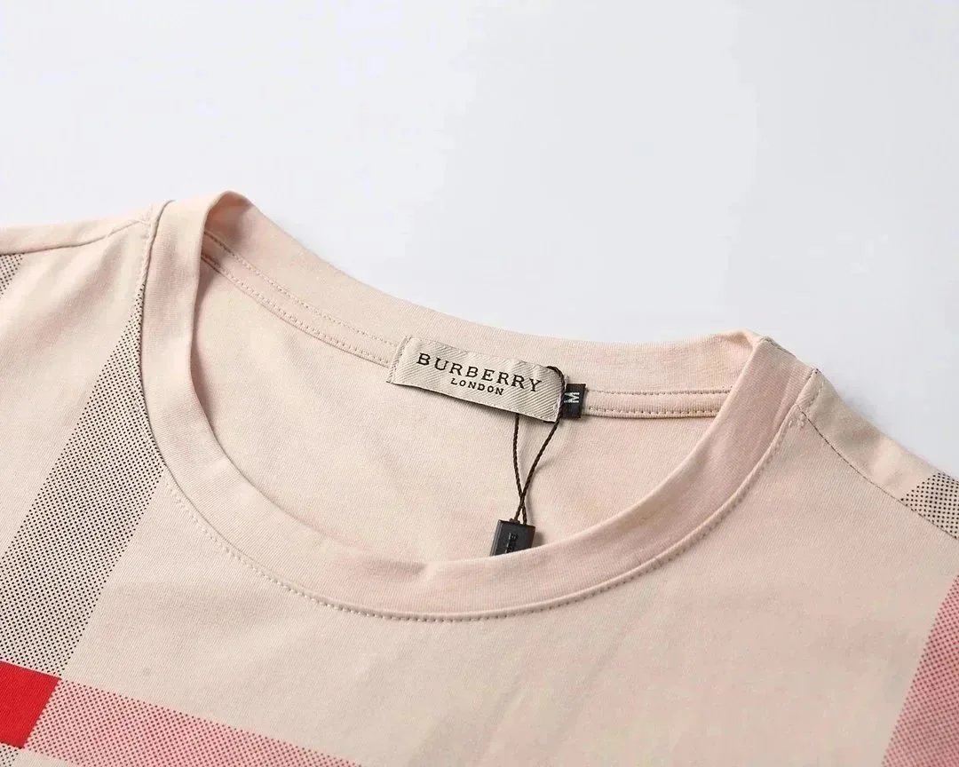 Burberry Check Print T-Shirt and Shorts Set White - 9