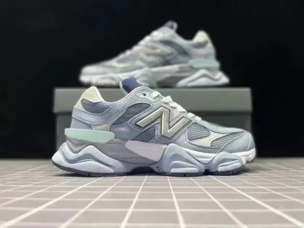 New Balance 9060 Ice Mint Gray Chunky Sneakers - 1