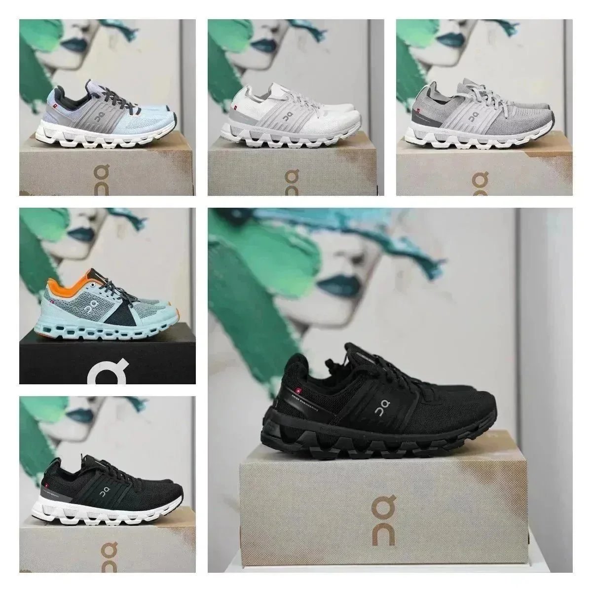 On Running Cloudswift Running Sneakers Multi-Color