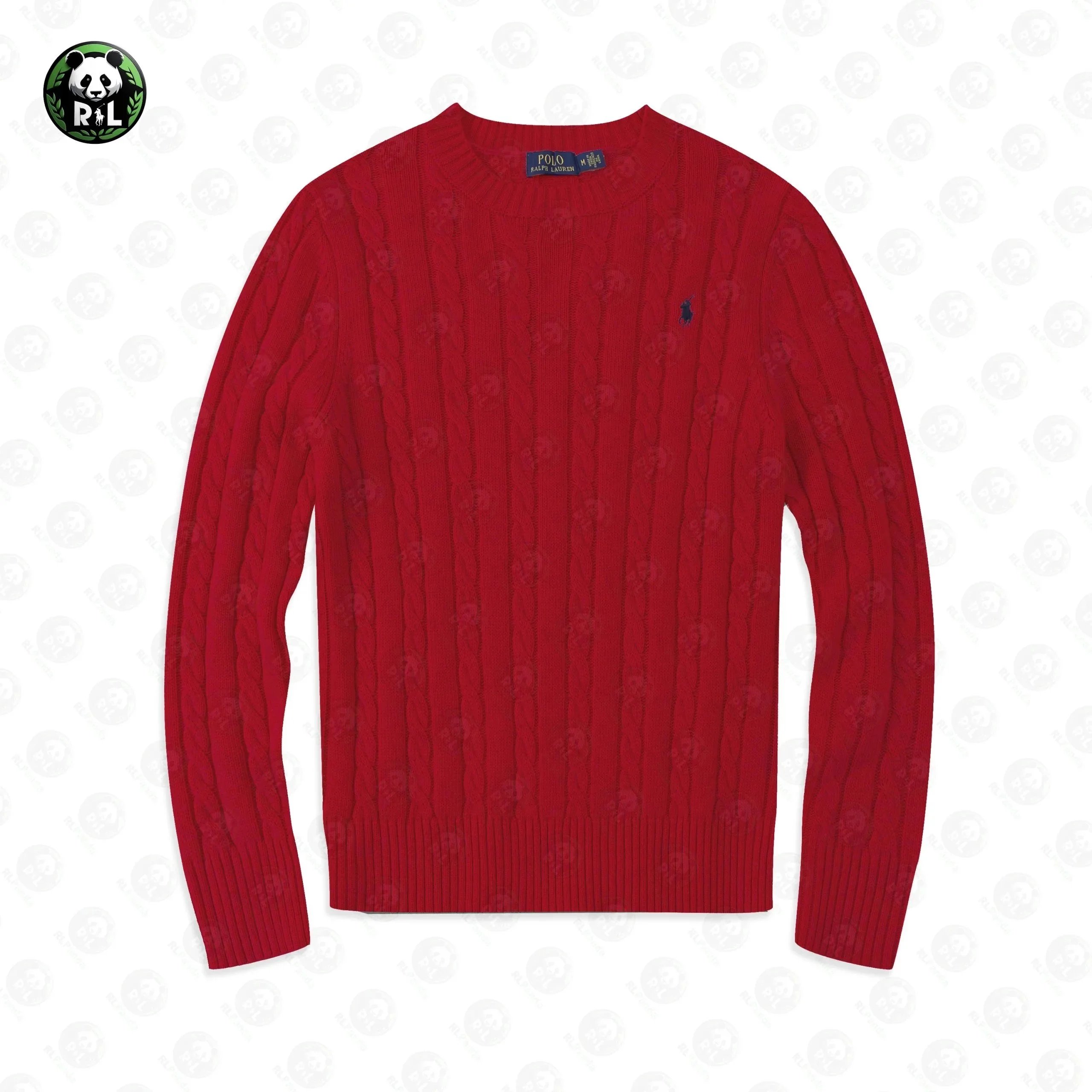 Polo Ralph Lauren Cable Knit Crewneck Sweater Beige - 7