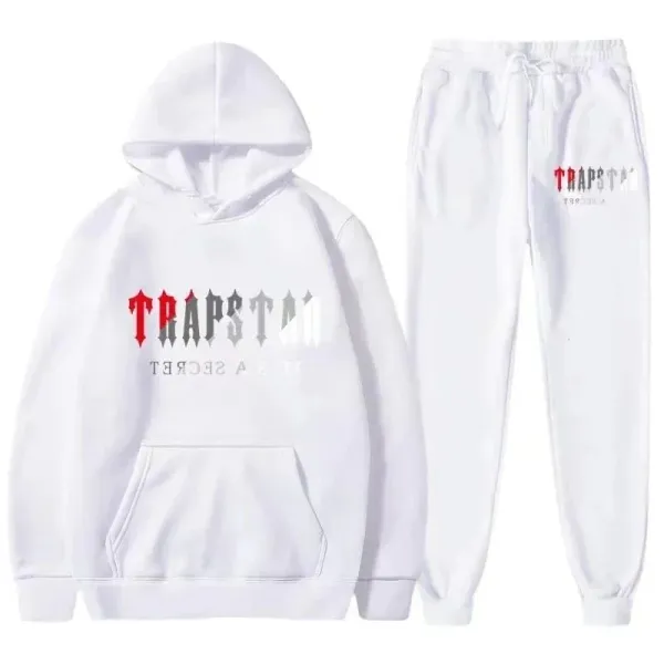 Trapstar White 'It's A Secret' Hoodie and Sweatpants Set - 1