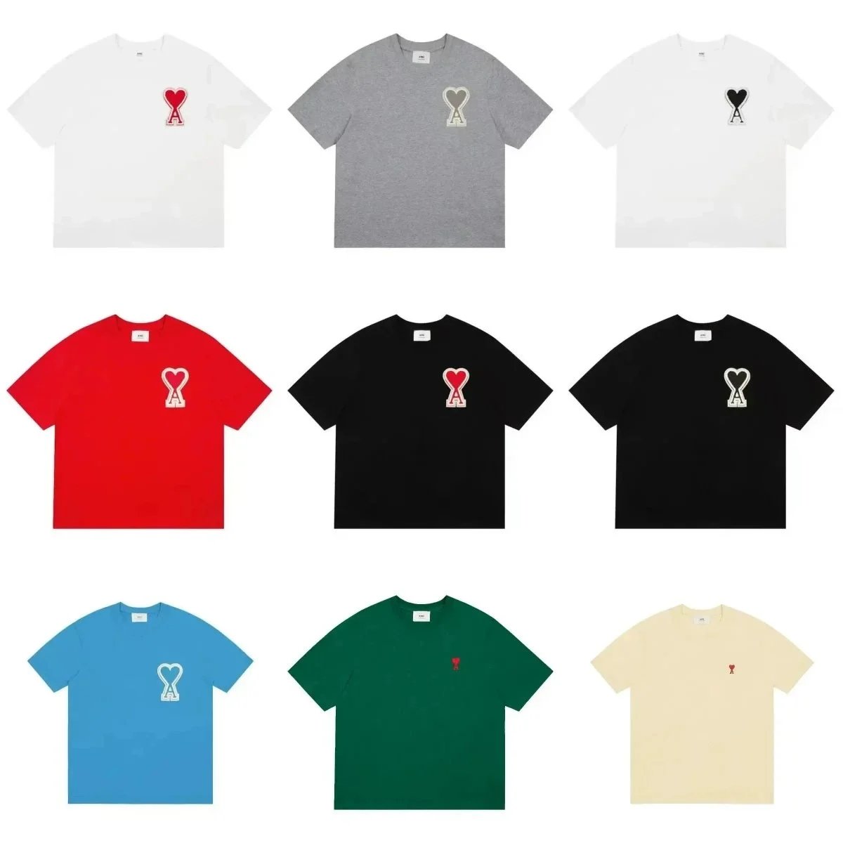 Ami Paris de Coeur Heart Logo T-Shirt
