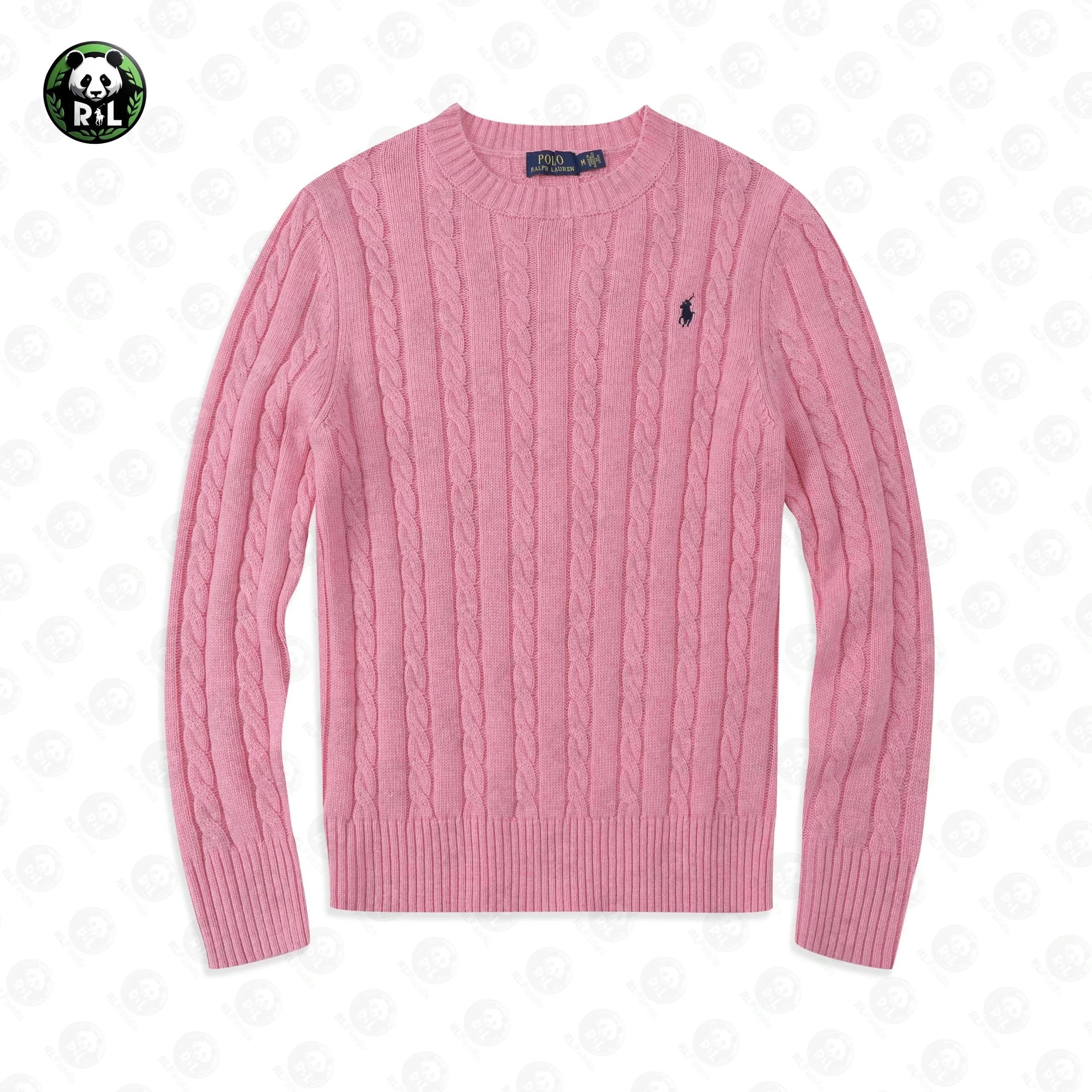 Polo Ralph Lauren Cable Knit Crewneck Sweater Beige - 8