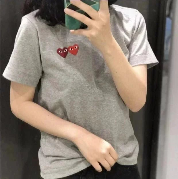 Play Comme des Garçons Red Heart Navy T-Shirt - 5