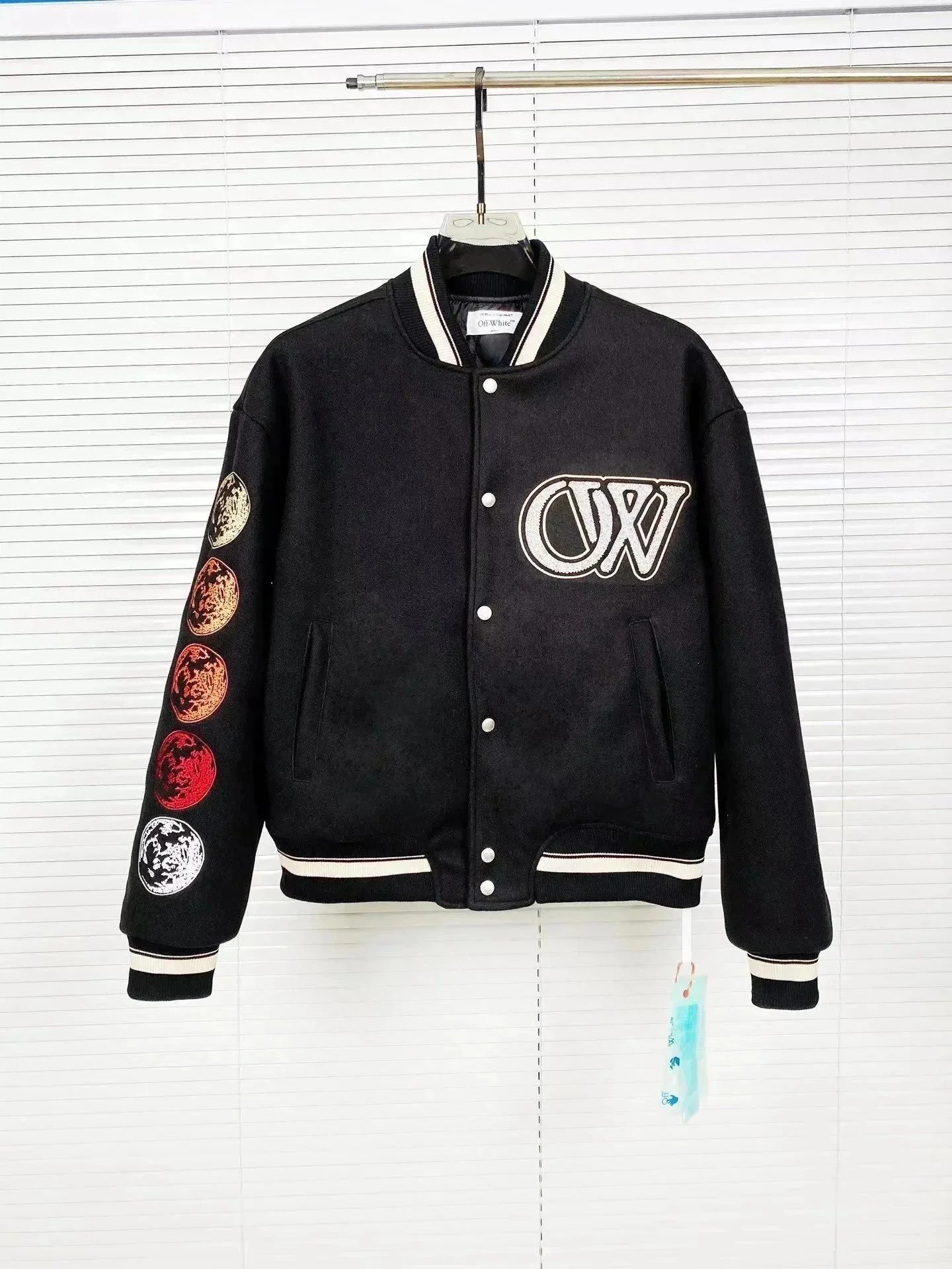 A Bathing Ape varsity Jacket Orange/Black - 4